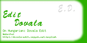 edit dovala business card